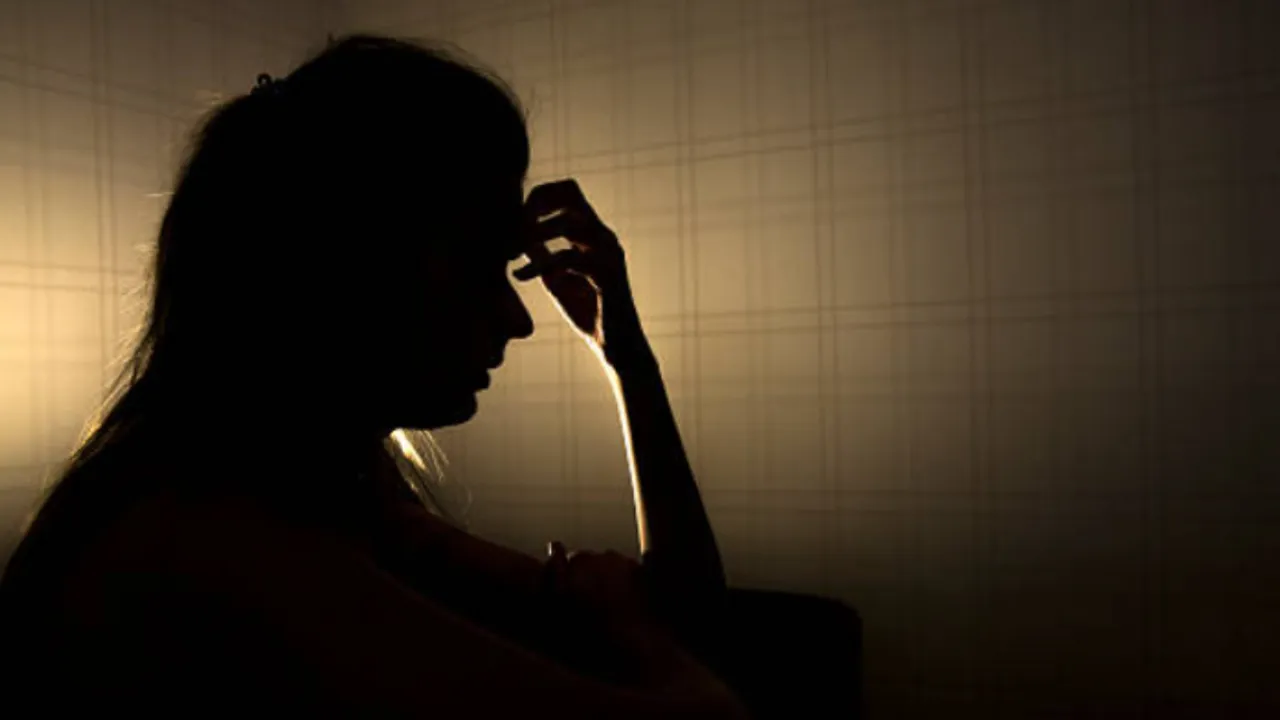 woman upset sad mental health safety