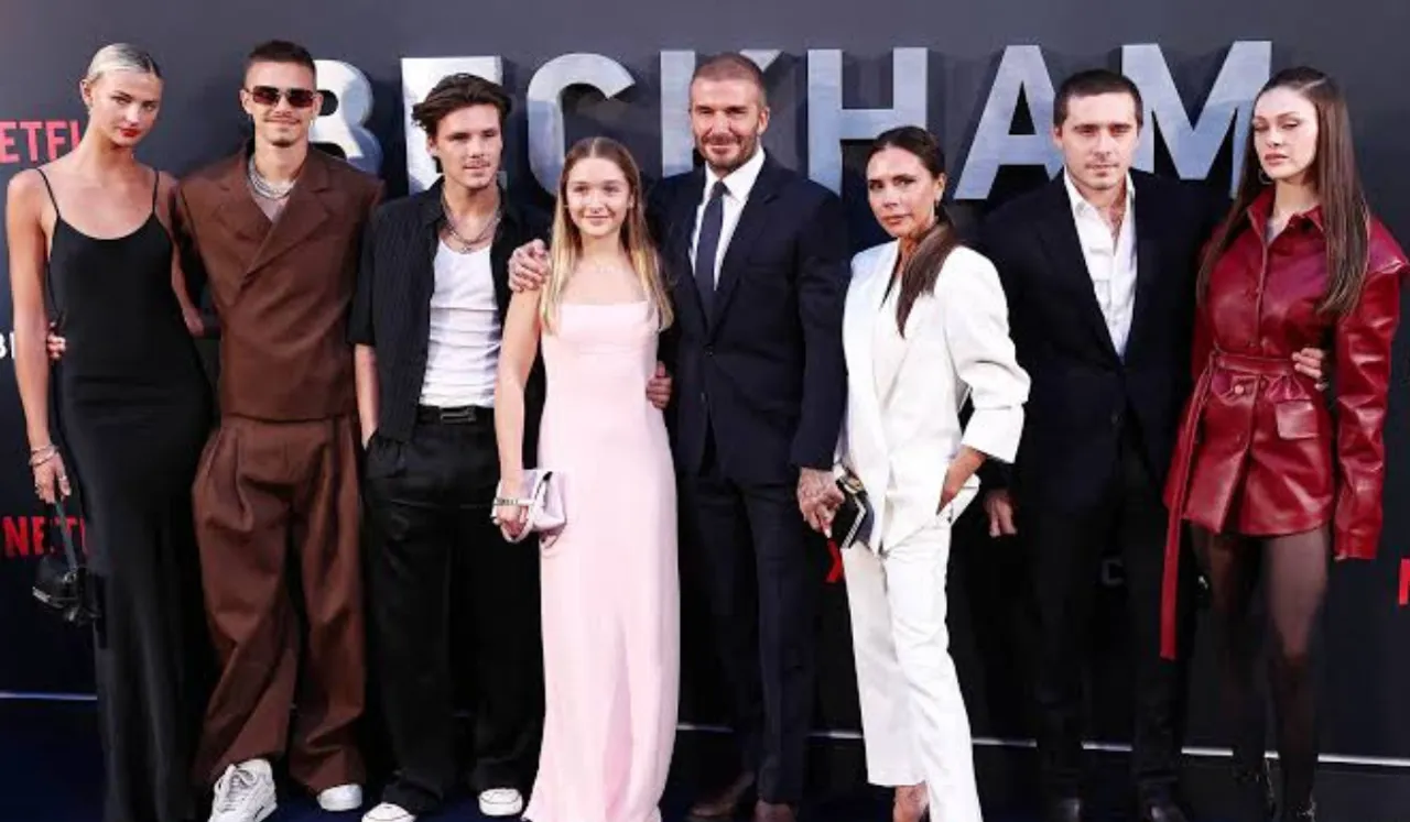 Beckhams: Henry Nicholls / AFP - Getty Images