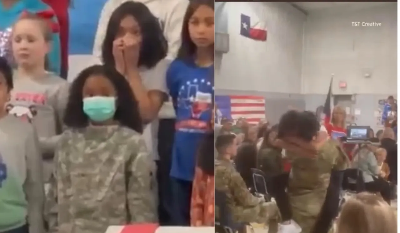 Military mom reunited with daughter