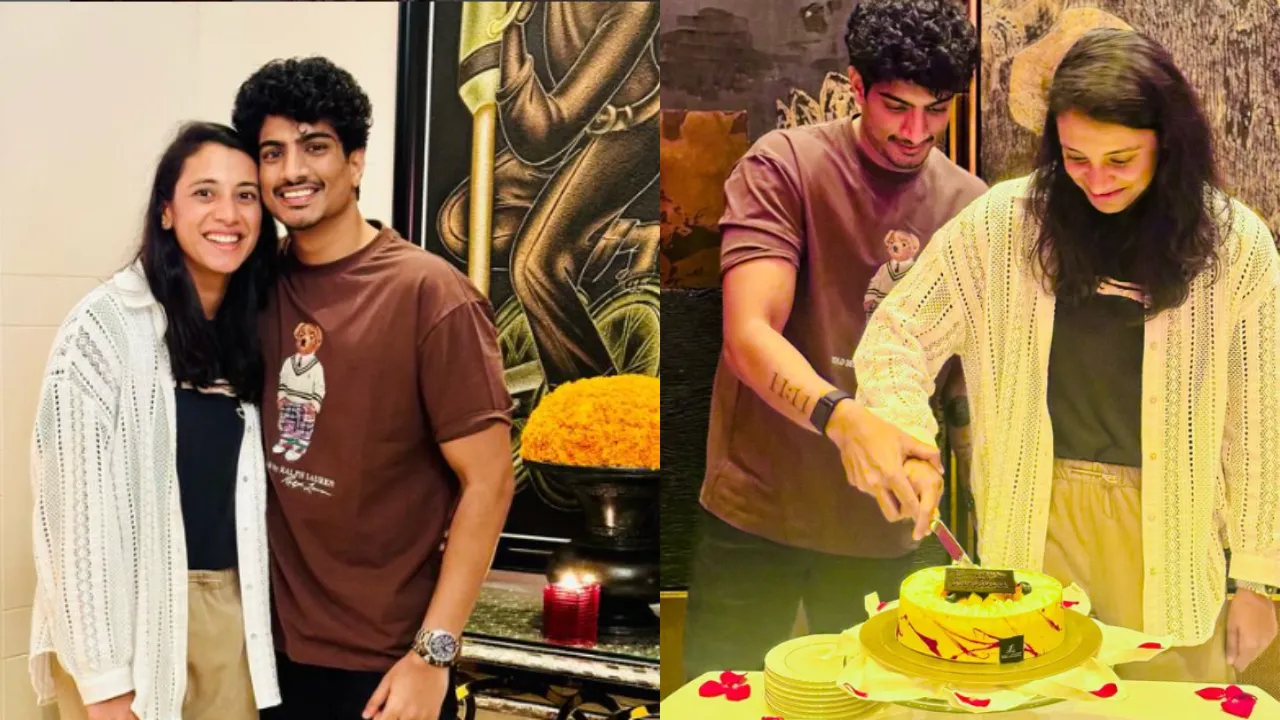 Smriti Mandhana and music composer Palash Muchhal's