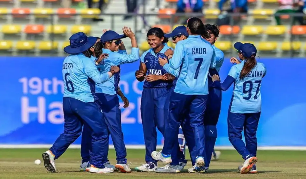 India Secures Historic Gold Medal Victory in Women's Cricket at Asian Games 2023