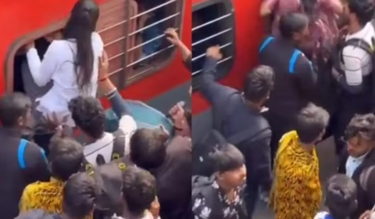 Women Resort To Window Entry At Ujjain Station