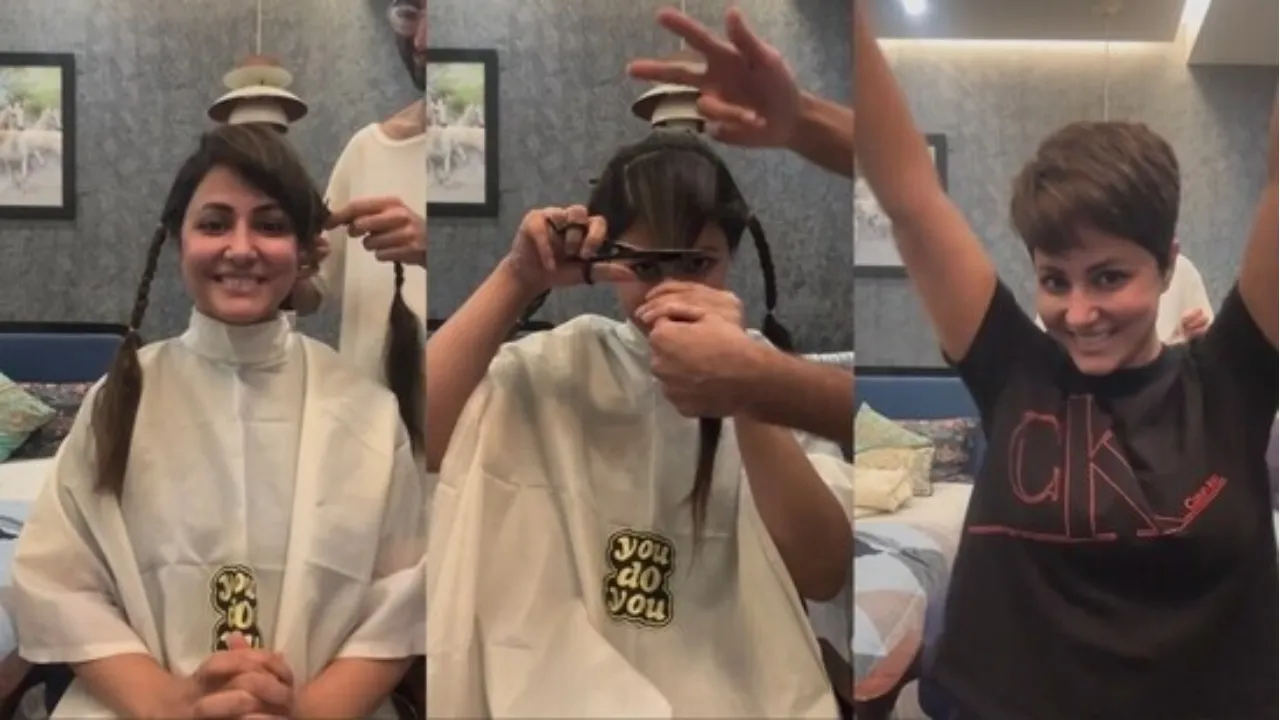 My Real Crown Is My COURAGE: Hina Khan Cuts Hair Amid Cancer Battle