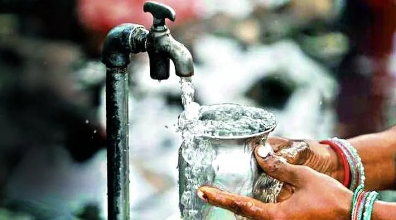woman hit over Tap-water