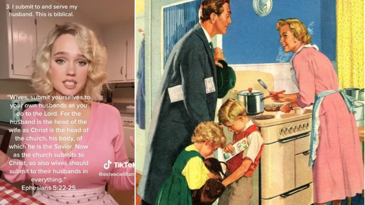 tradwife american vintage aesthetic