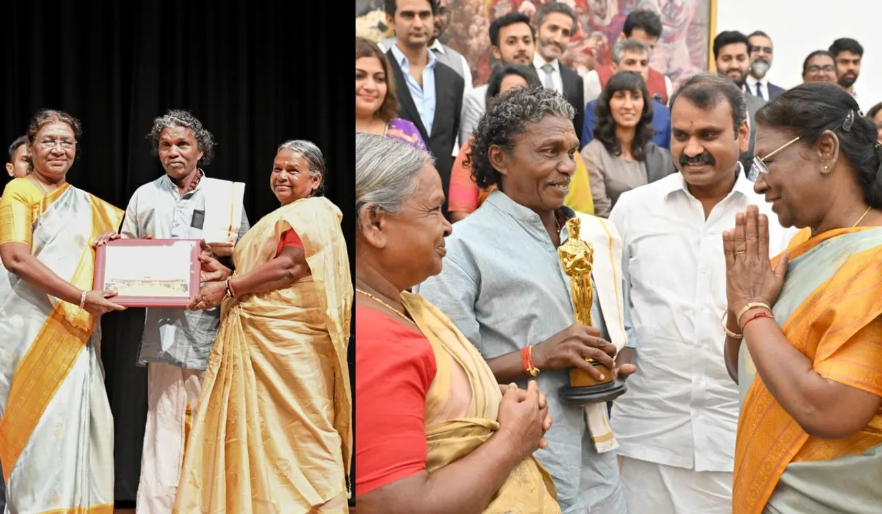 Murmu Honours The Elephant Whisperers Couple