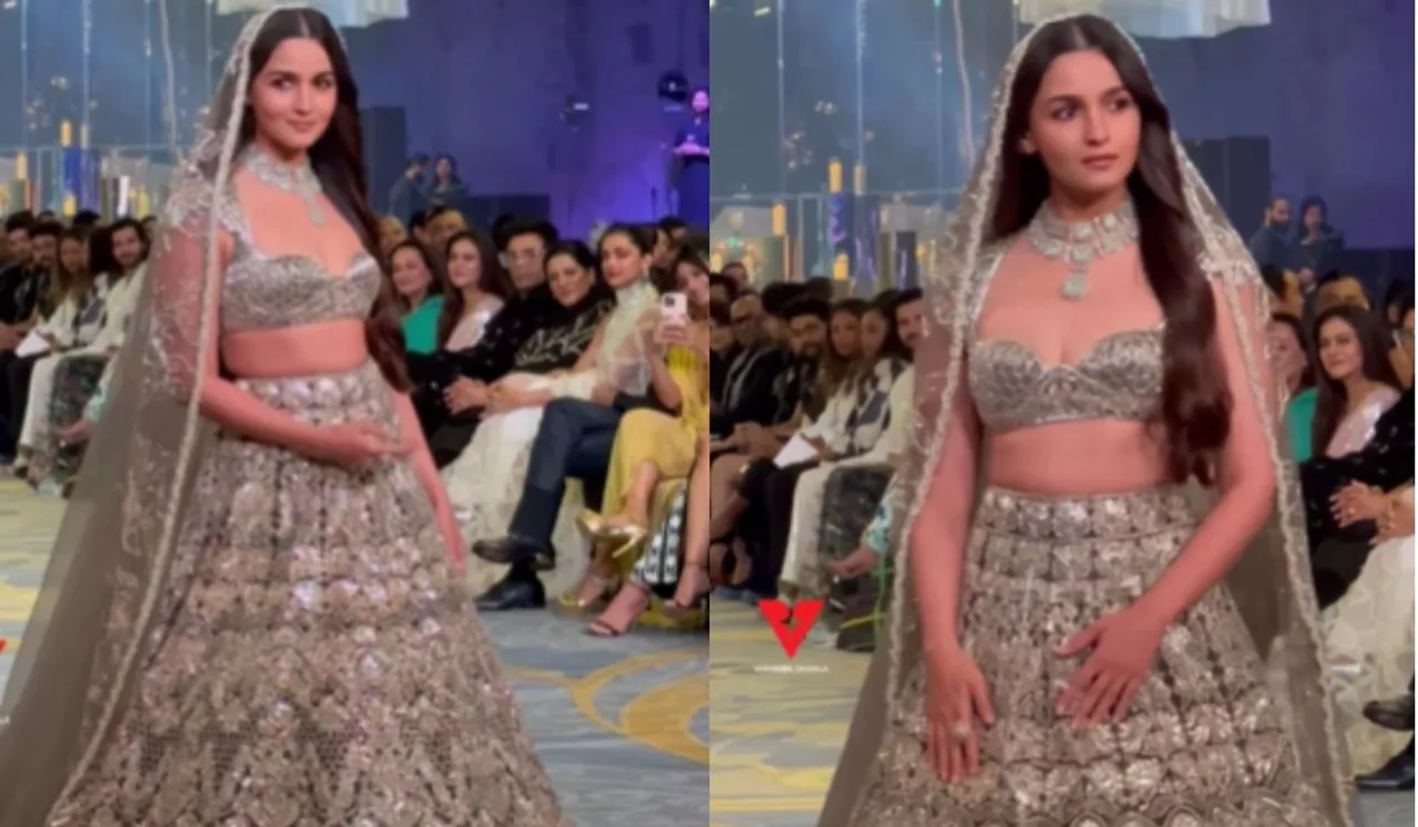 Alia Bhatt Ramp Walk Manish Malhotra