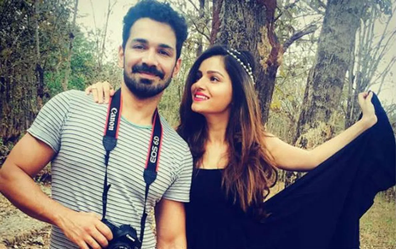 Rubina Dilaik with boyfriend Abhinav Shukla