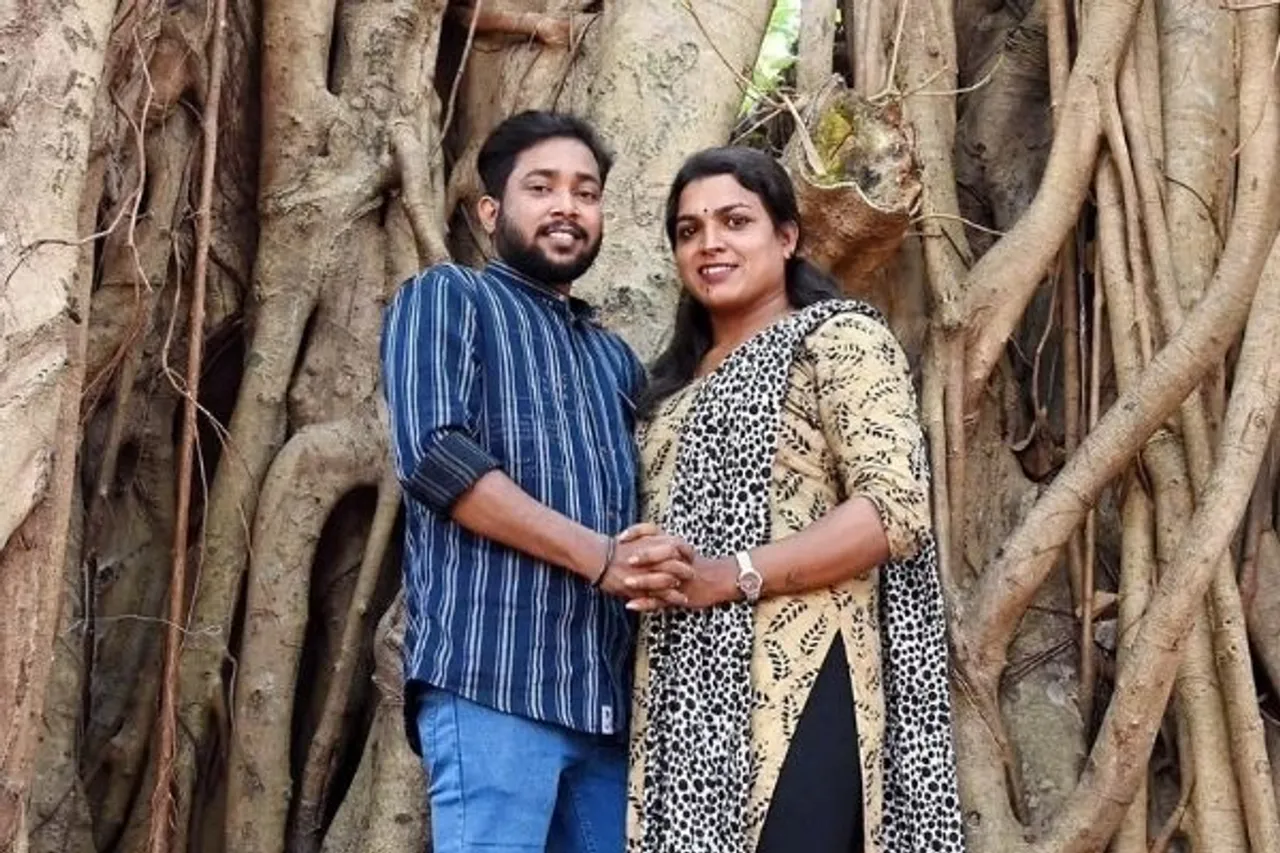 Transgender couple marriage