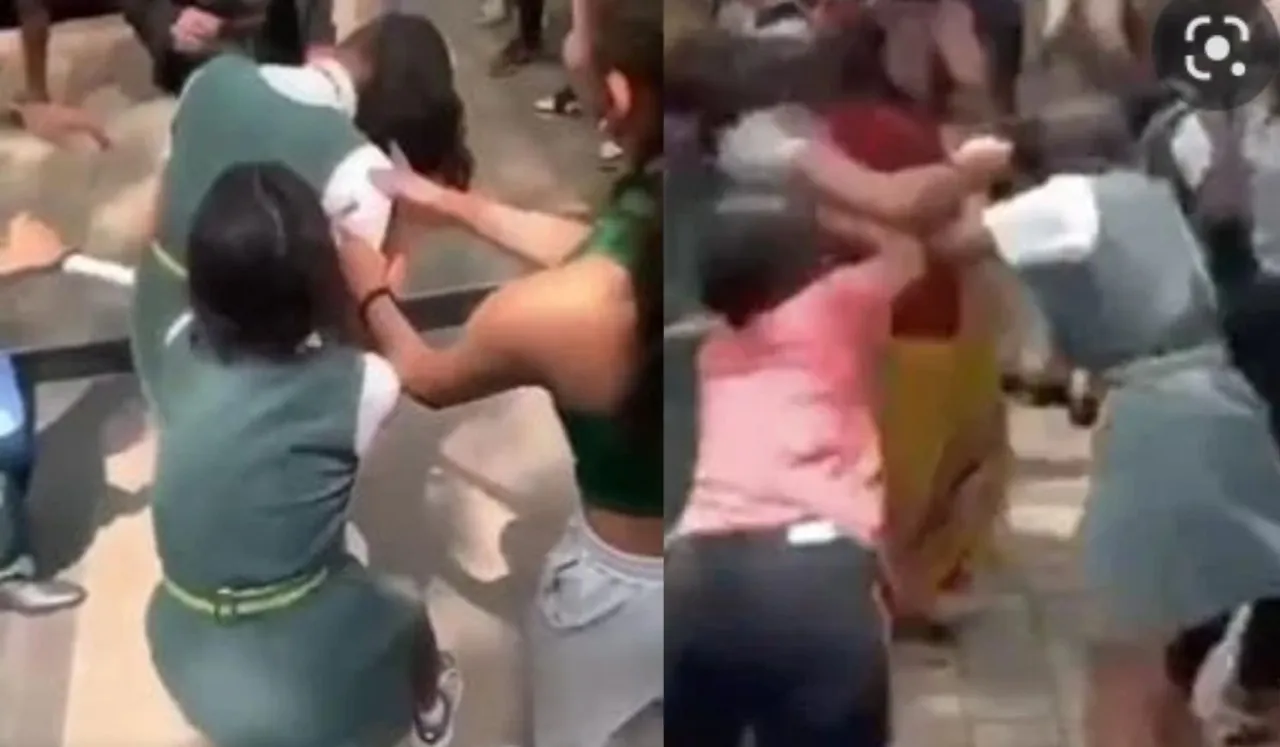 Bengaluru School Girls Fight, Why Did School Girls Start Fighting On A Street In Bengaluru?
