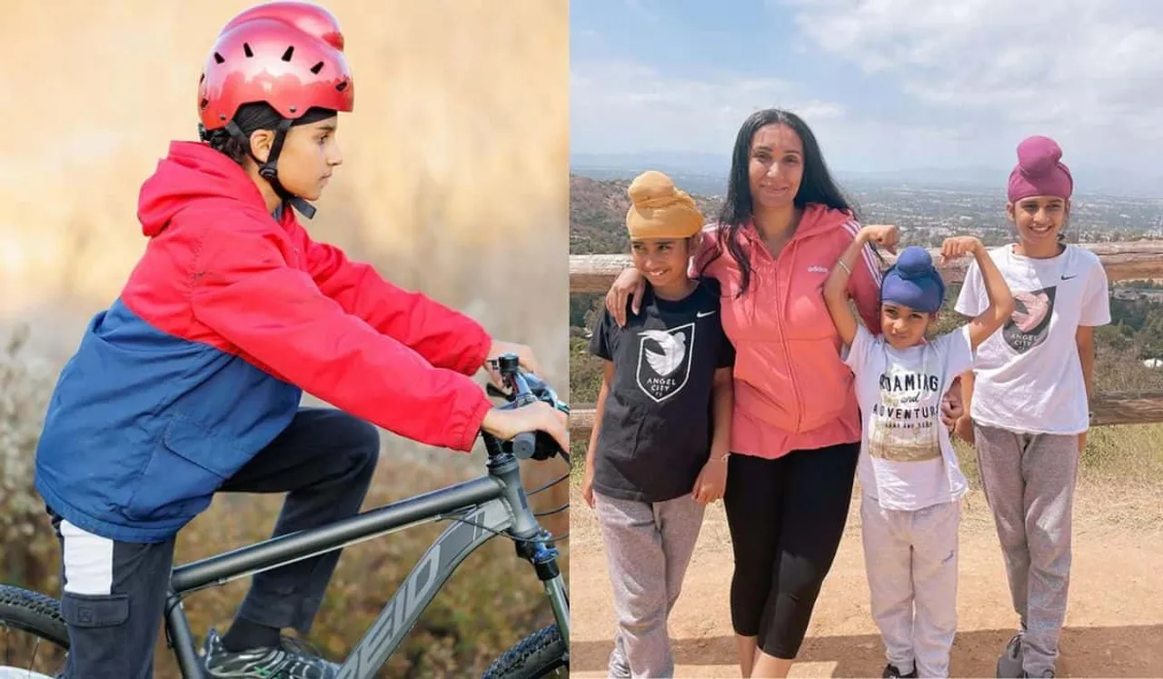 Sikh Woman Designs Helmets