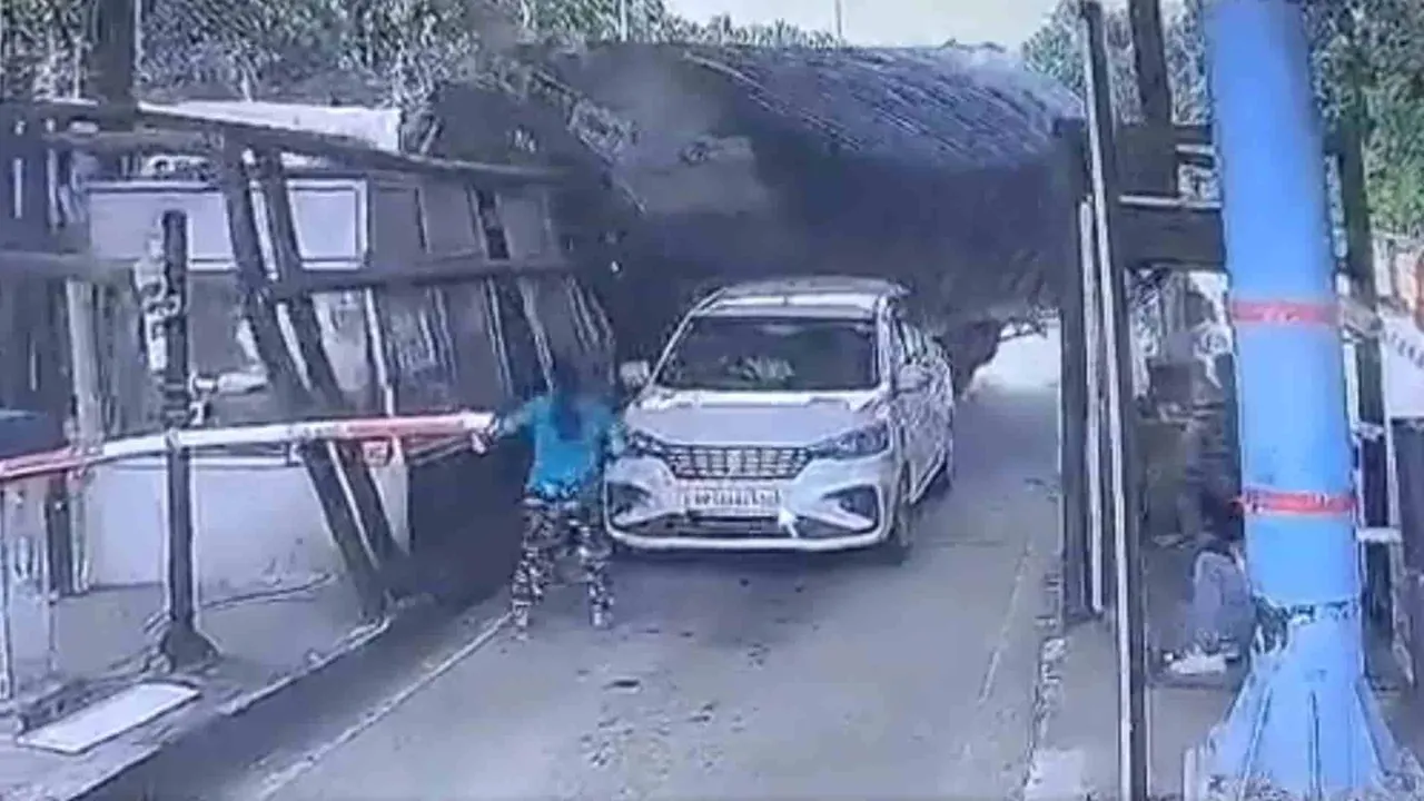 woman saves toll worker