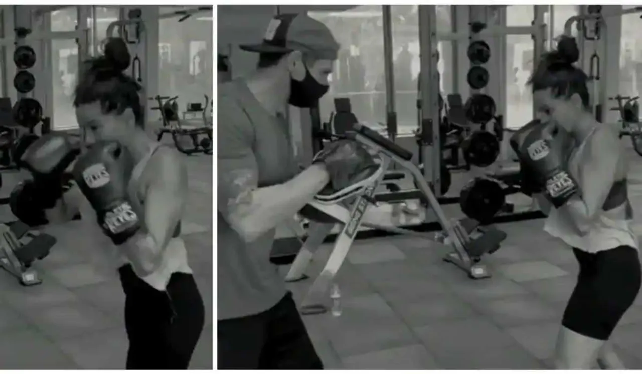 shibani dandekar boxing