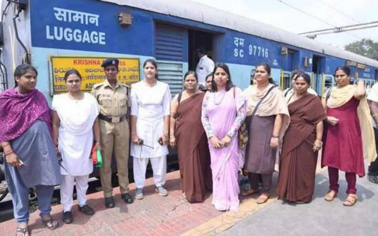 All-women crew basava express