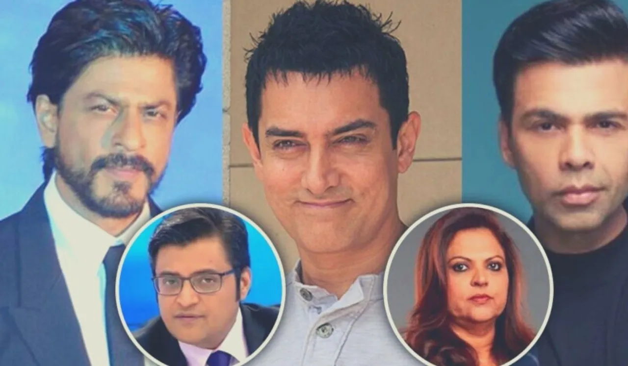 TV anchors vs bollywood, karan johar navika kumar, navika kumar and rahul shivshankar