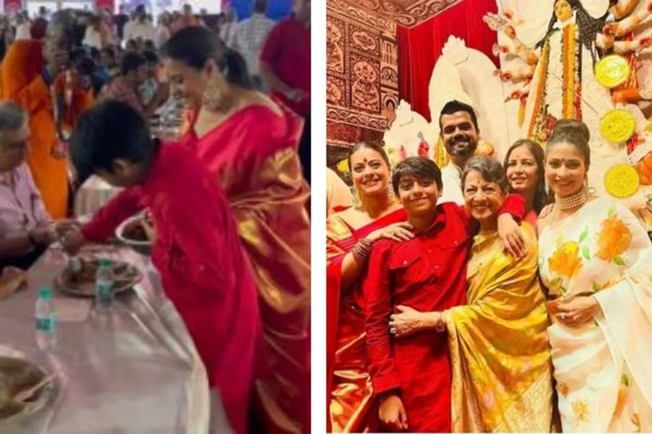Actors At Durga Puja Pandals