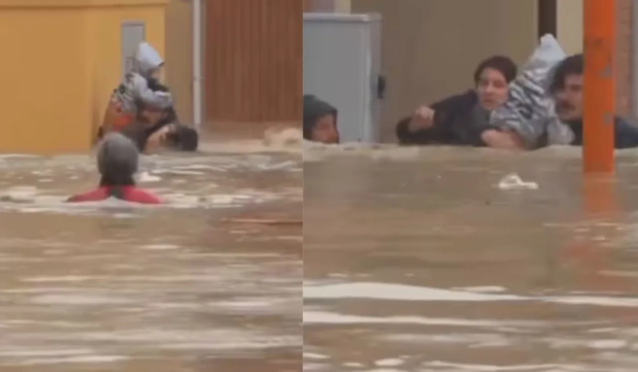 Neighbours Rescue Mother-Daughter