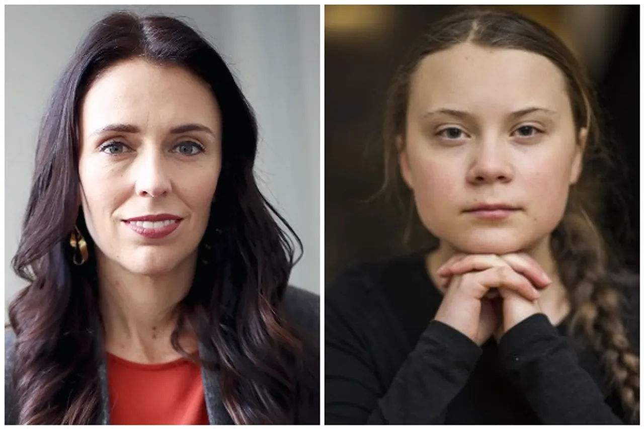 Jacinda Ardern Greta Thunberg