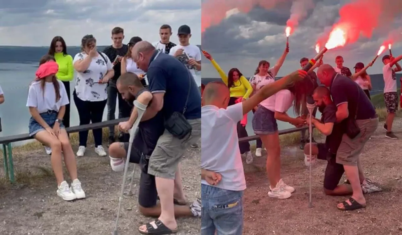 Ukrainian Soldier Proposal Video