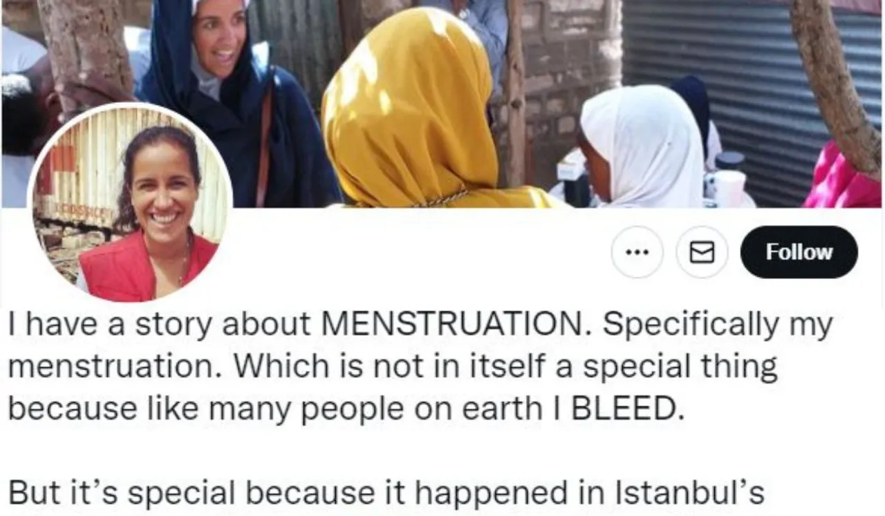 twitter thread on period Istanbul airport