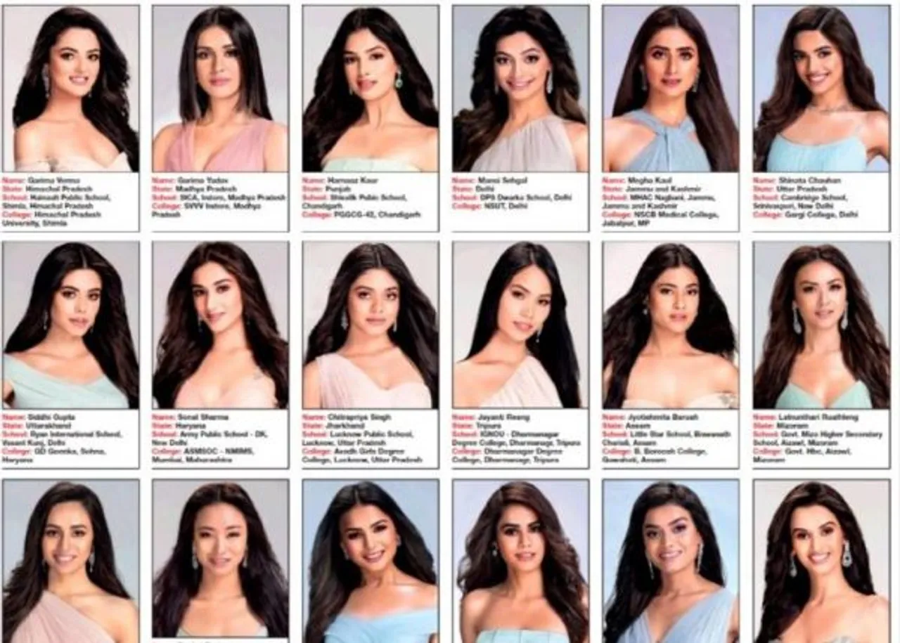 miss india contestants