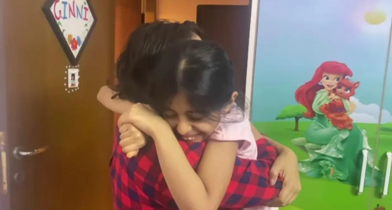 Juhi Parmar Instagram Story, juhi parmar meets daughter