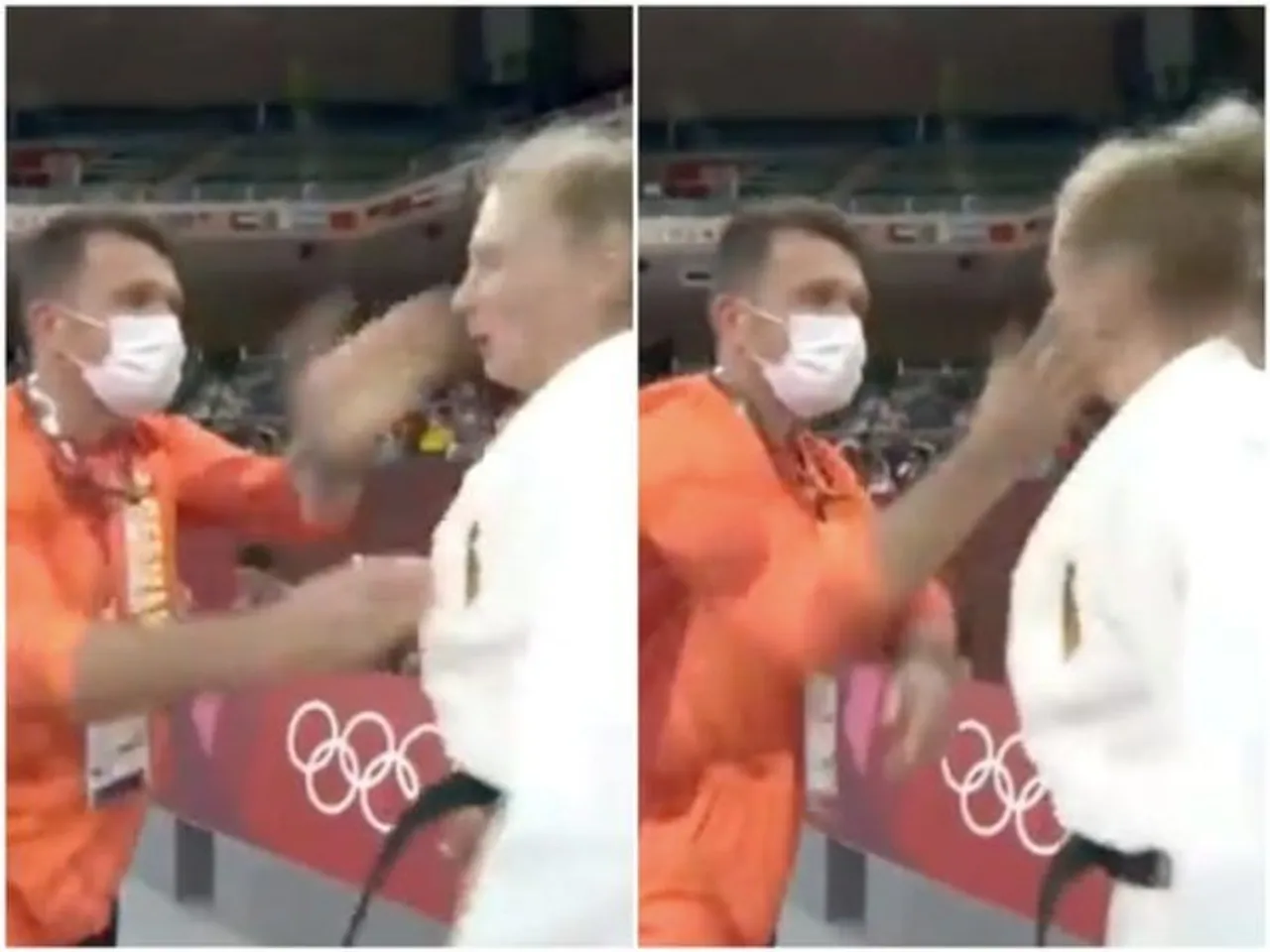 Coach Slaps German Athlete