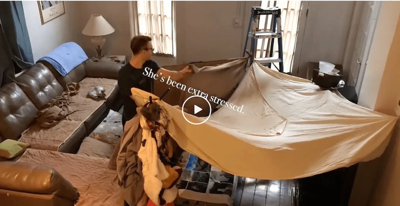 Man builds comfort castle for wife