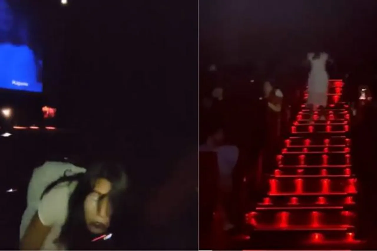 Woman Acts Possessed As Trailer Of The Pope's Exorcist Plays In Theatre
