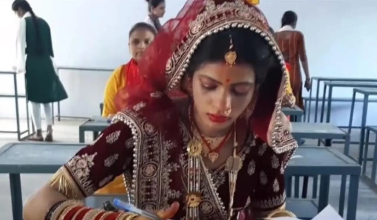 jhansi bride appears for exam