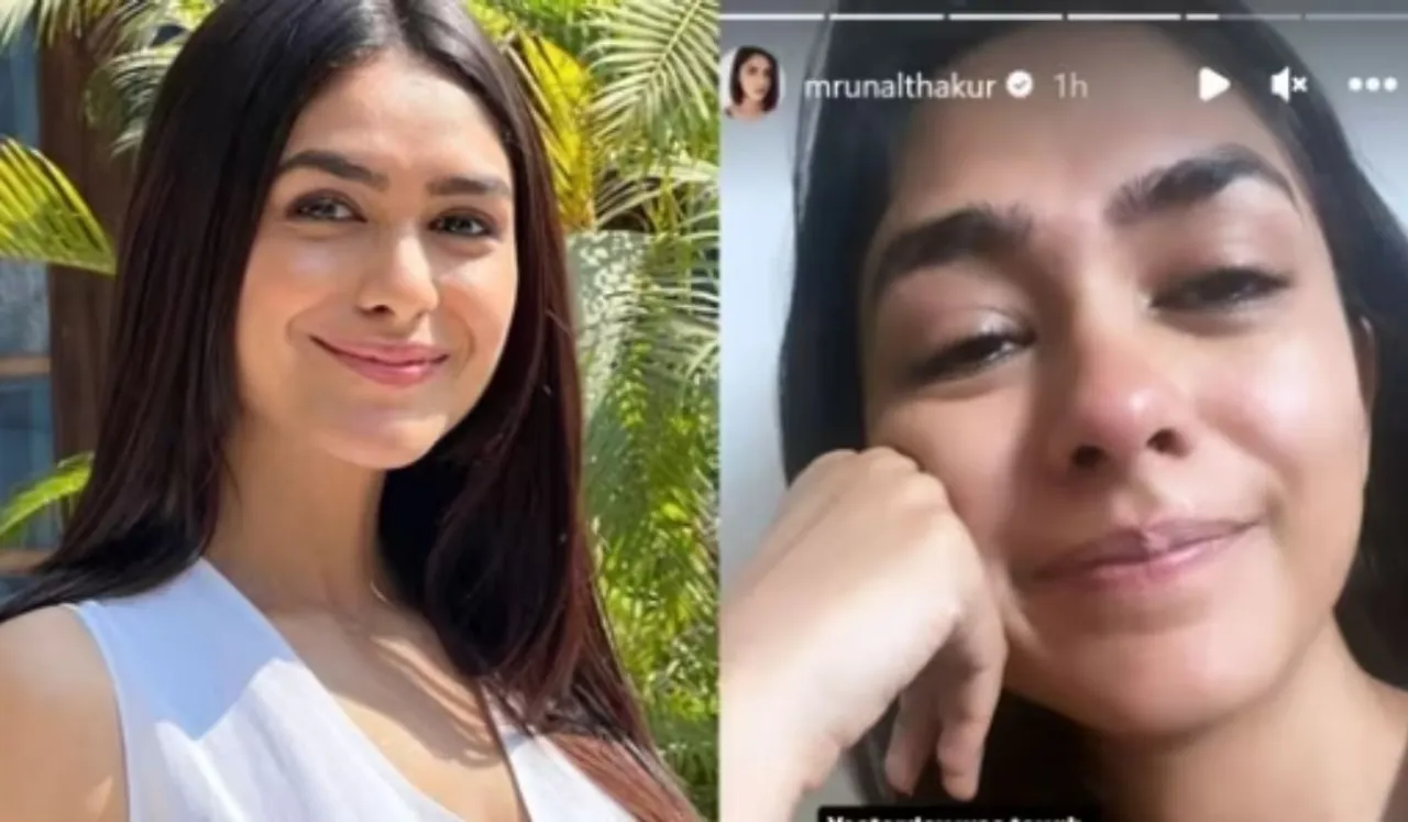 Mrunal Thakur Shares Crying Photo