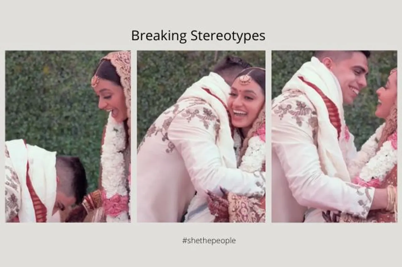 Groom Breaking Stereotypes