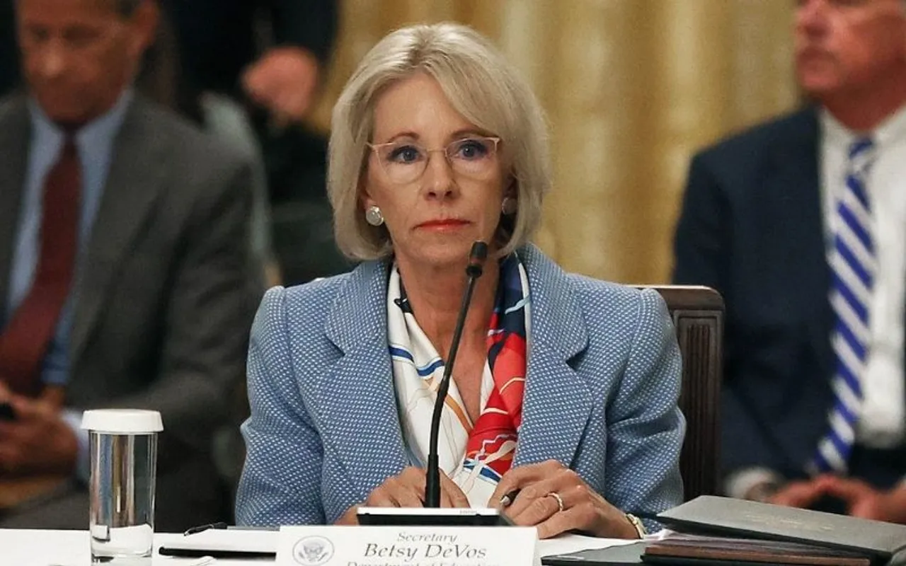Betsy DeVos resigns capitol hill attack