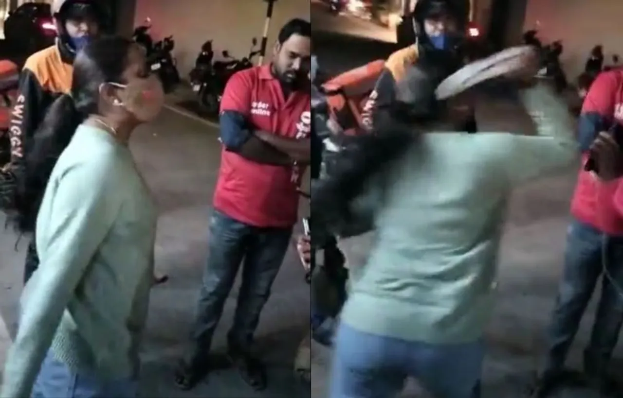 Woman Attacks Zomato Delivery Agent
