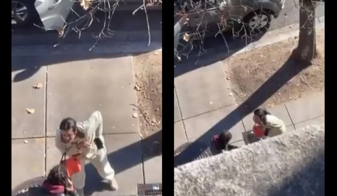 US Woman Yelling Racist Slurs