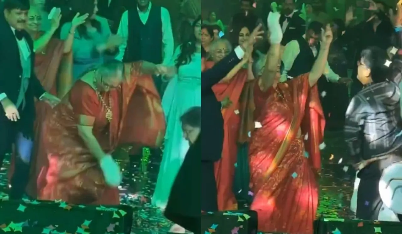 Elderly Woman's Bhangra