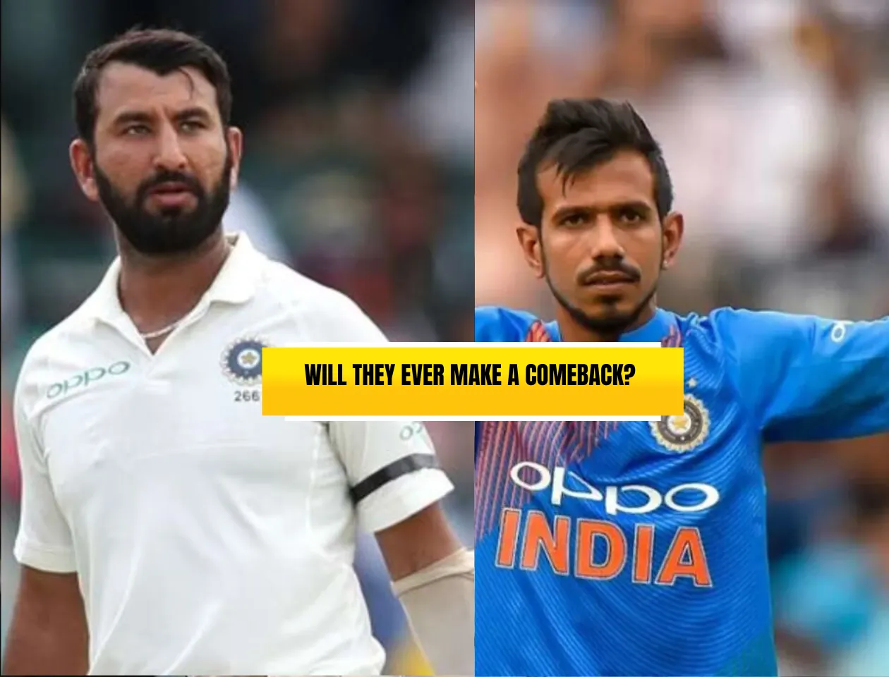 Cheteshwar Pujara & Yuzvendra Chahal (Source: Twitter)