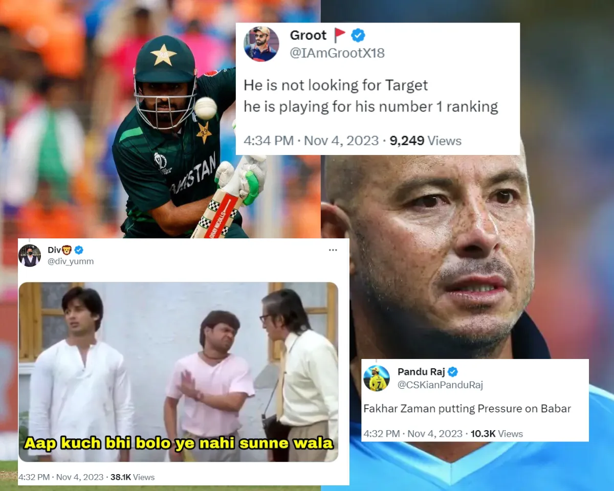 Babar Azam & Herschelle Gibbs (Source: Twitter)