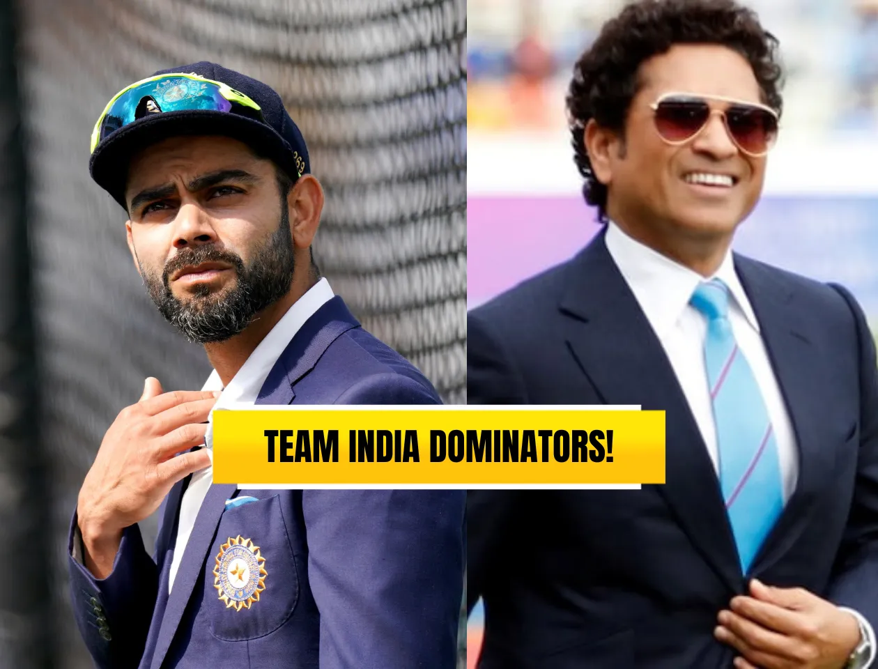 Virat Kohli & Sachin Tendulkar (Source: Twitter)