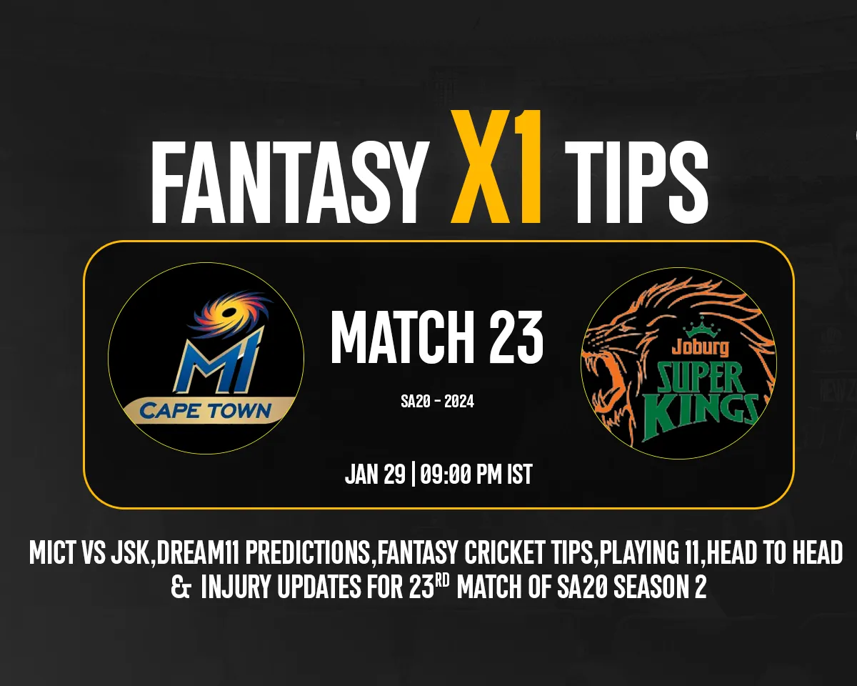 MICT vs JSK Dream11 