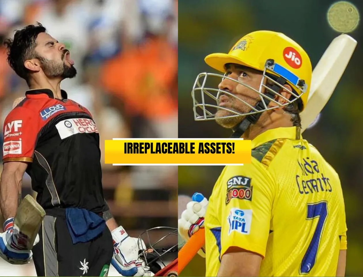 Virat Kohli & MS Dhoni (Source: Twitter)