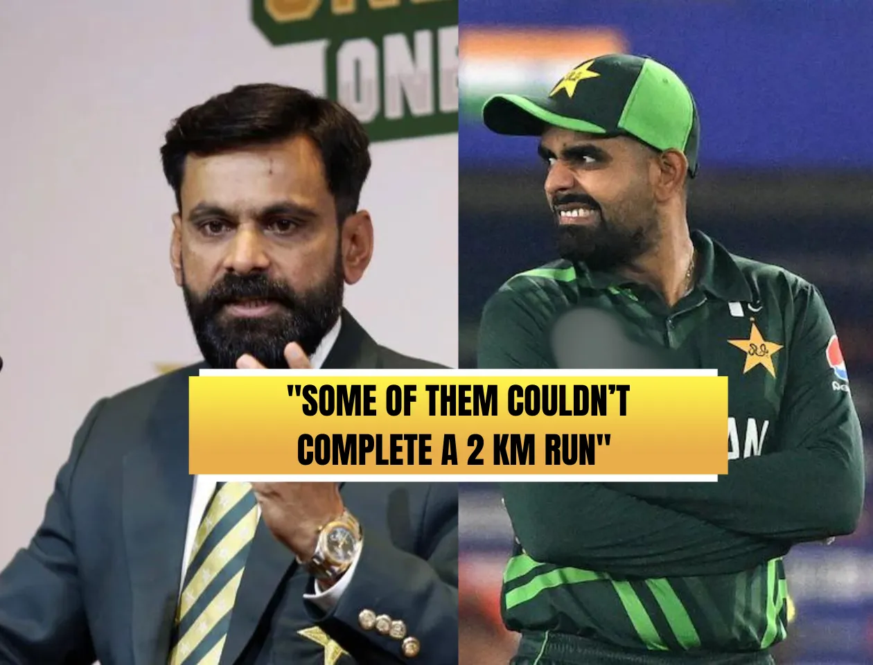 Mohammad Hafeez (left) & Babar Azam (Source: X)