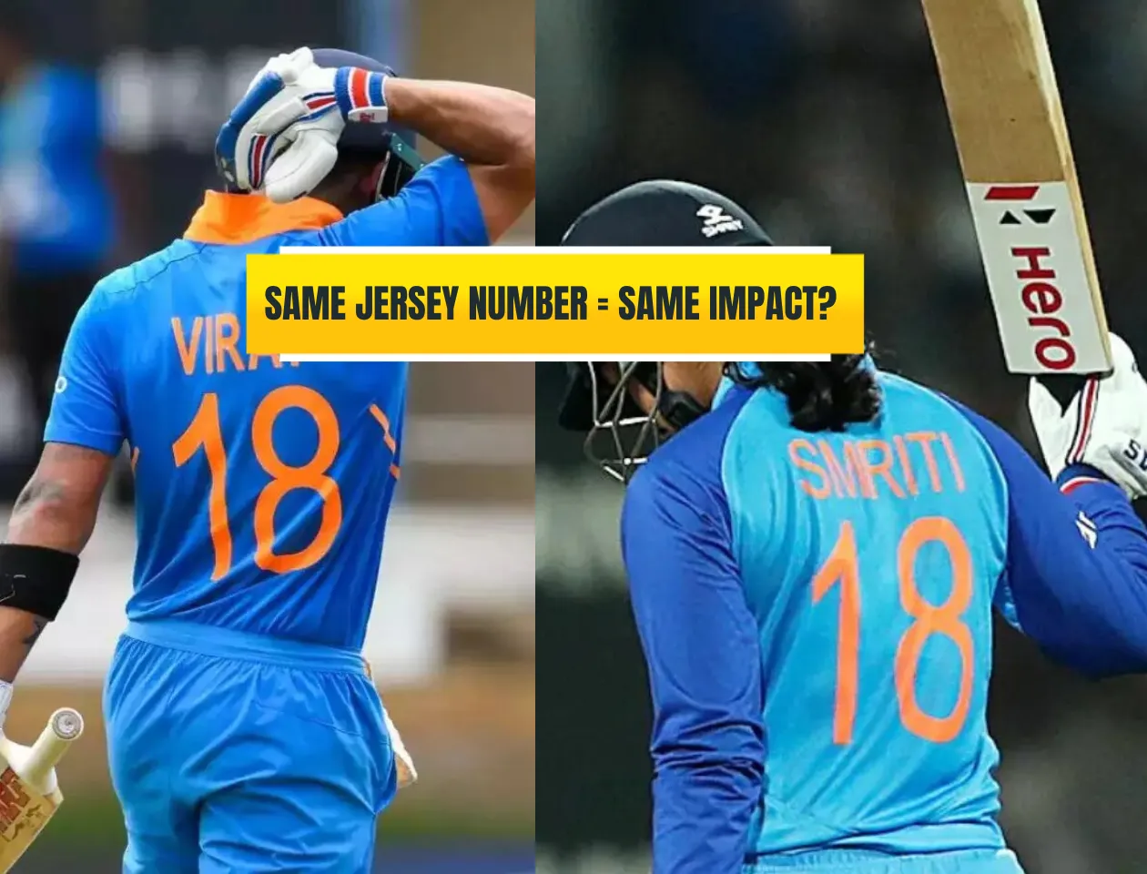 Virat Kohli & Smriti Mandhana (Source: Twitter)