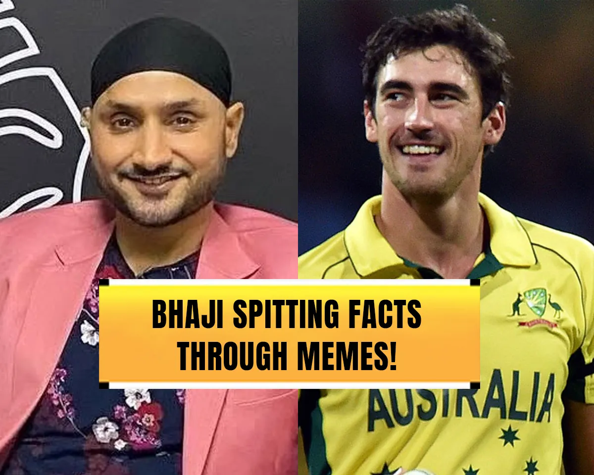 Harbhajan Singh & Mitchell Starc (Source: Twitter)