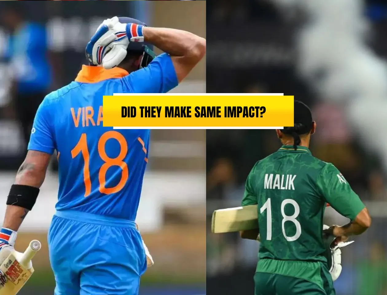 Virat Kohli & Shoaib Malik (Source: Twitter)
