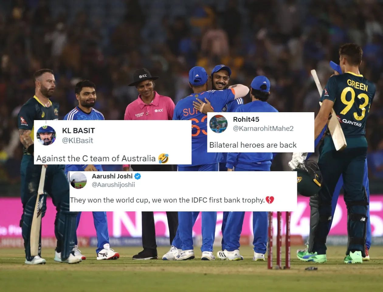 IND vs AUS 4th T20I (Source: Twitter)