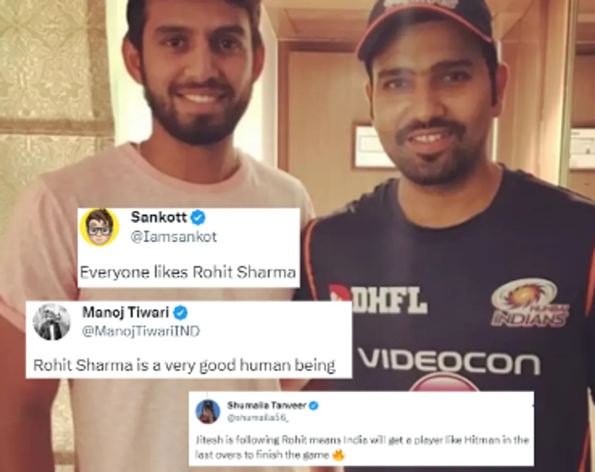 Jitesh Sharma and Rohit Sharma (Source - Twitter).png