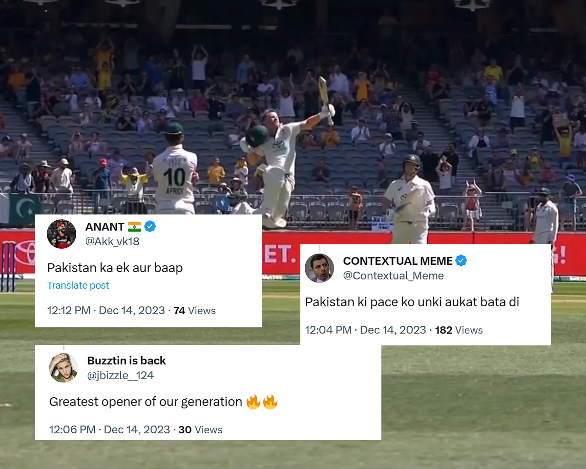 David Warner's century celebration (Source: Twitter)