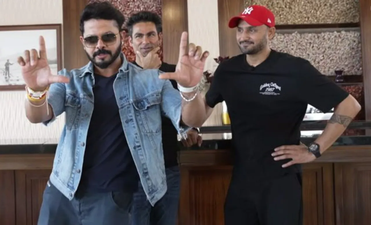 Sreesanth and Harbhajan Singh