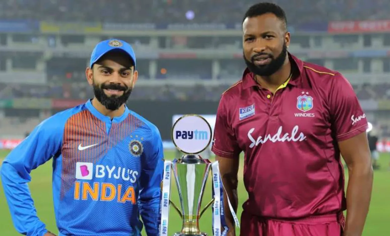 Virat Kohli and Keiron Pollard